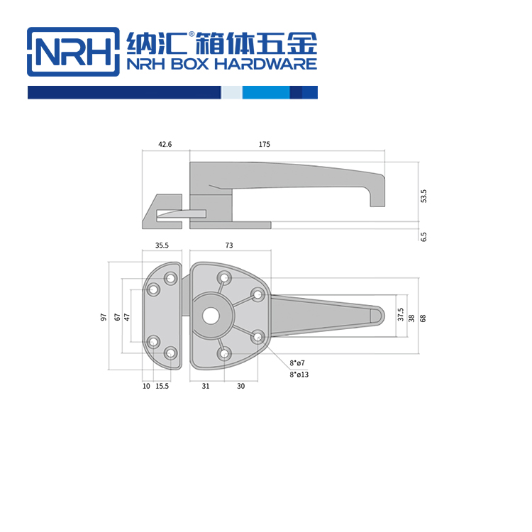 不鏽鋼烤箱門鎖糖心视频污在线冰櫃把手鎖扣5755