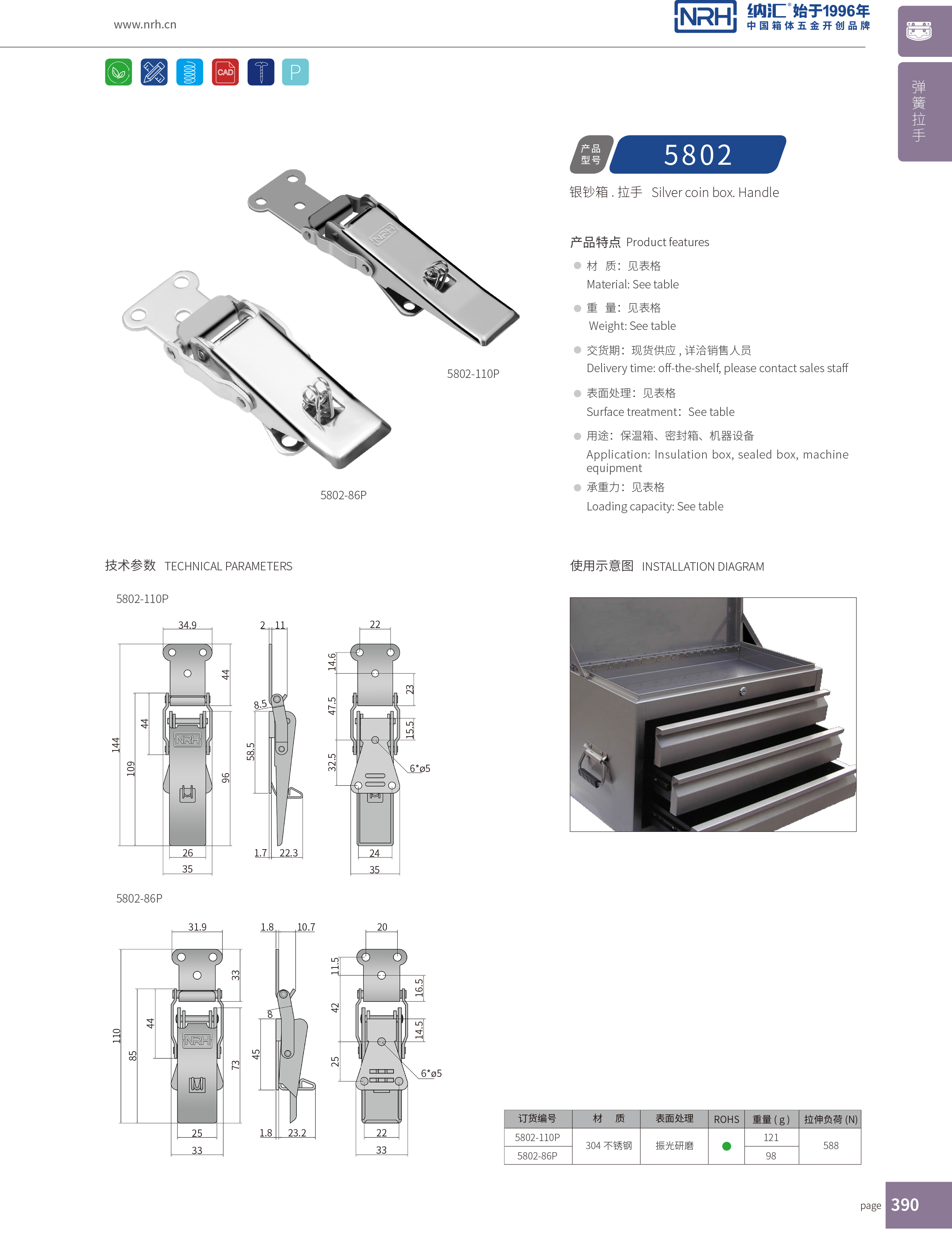 保險糖心APP官网5802-86P割草機鎖扣_不鏽鋼燈具鎖扣_NRH糖心视频在线观看糖心APP官网 