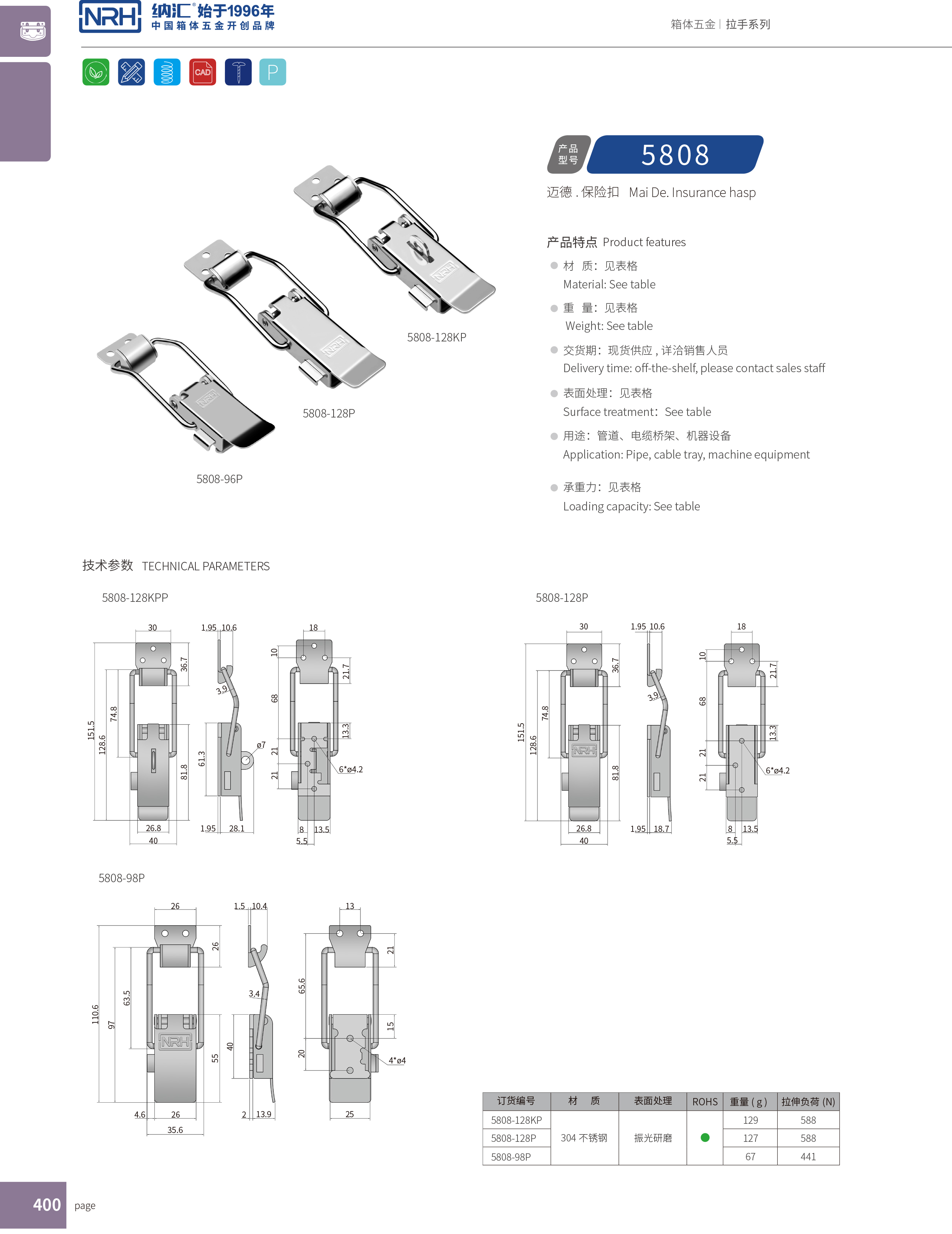 保險糖心APP官网5808-128p救災箱鎖扣_卡箍鎖扣_NRH糖心视频在线观看糖心APP官网 