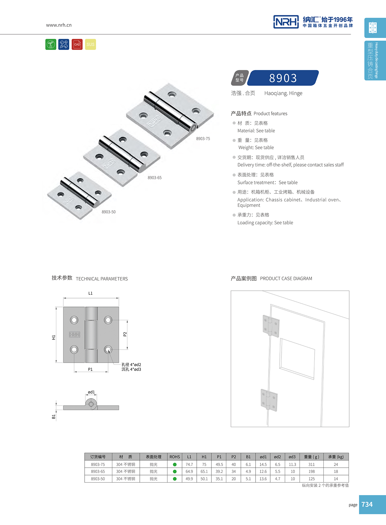  糖心视频在线观看/NRH 8903-65 分開鉸鏈