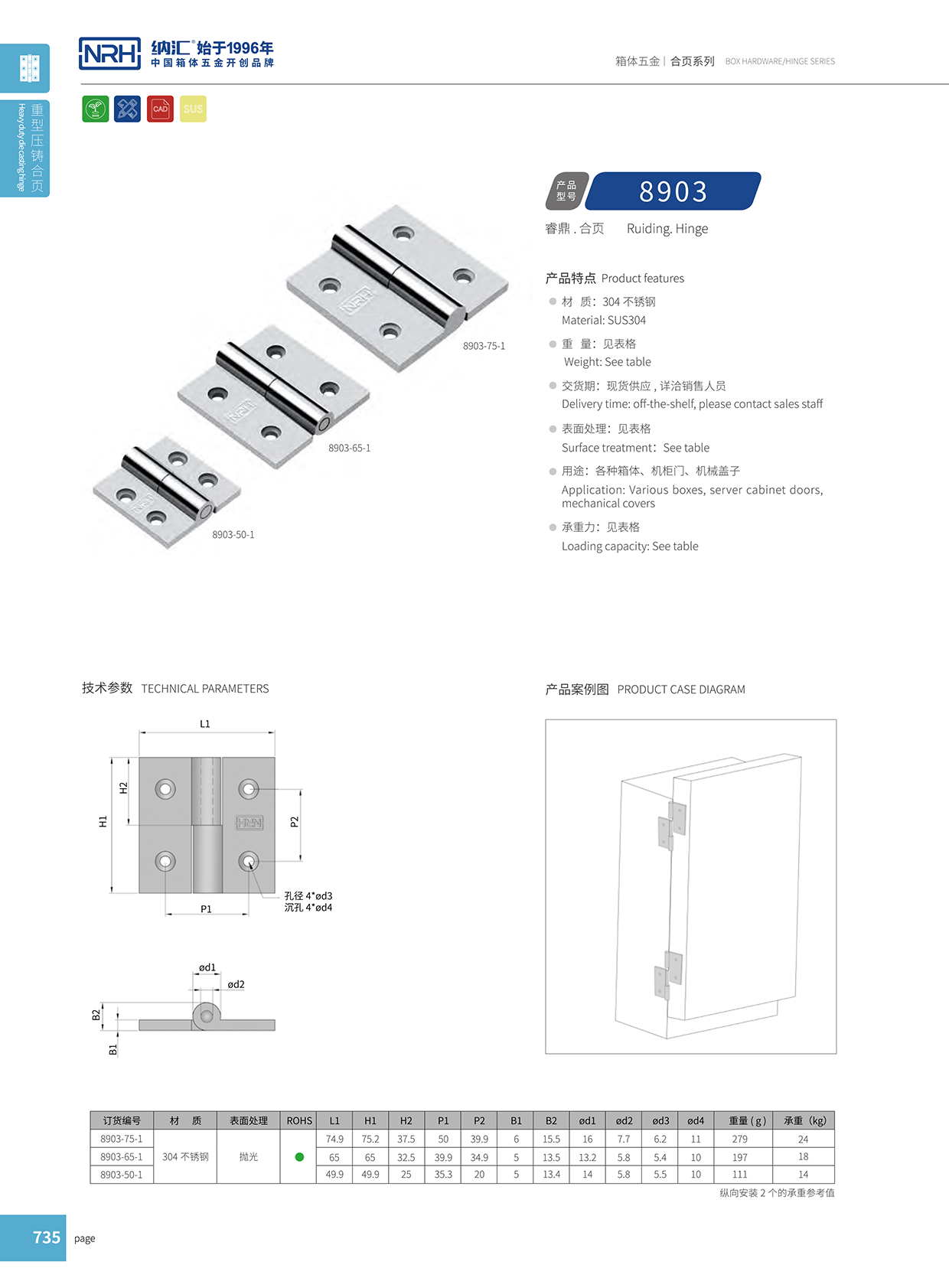  糖心视频在线观看/NRH 8903-75-1 工作台音箱鉸鏈