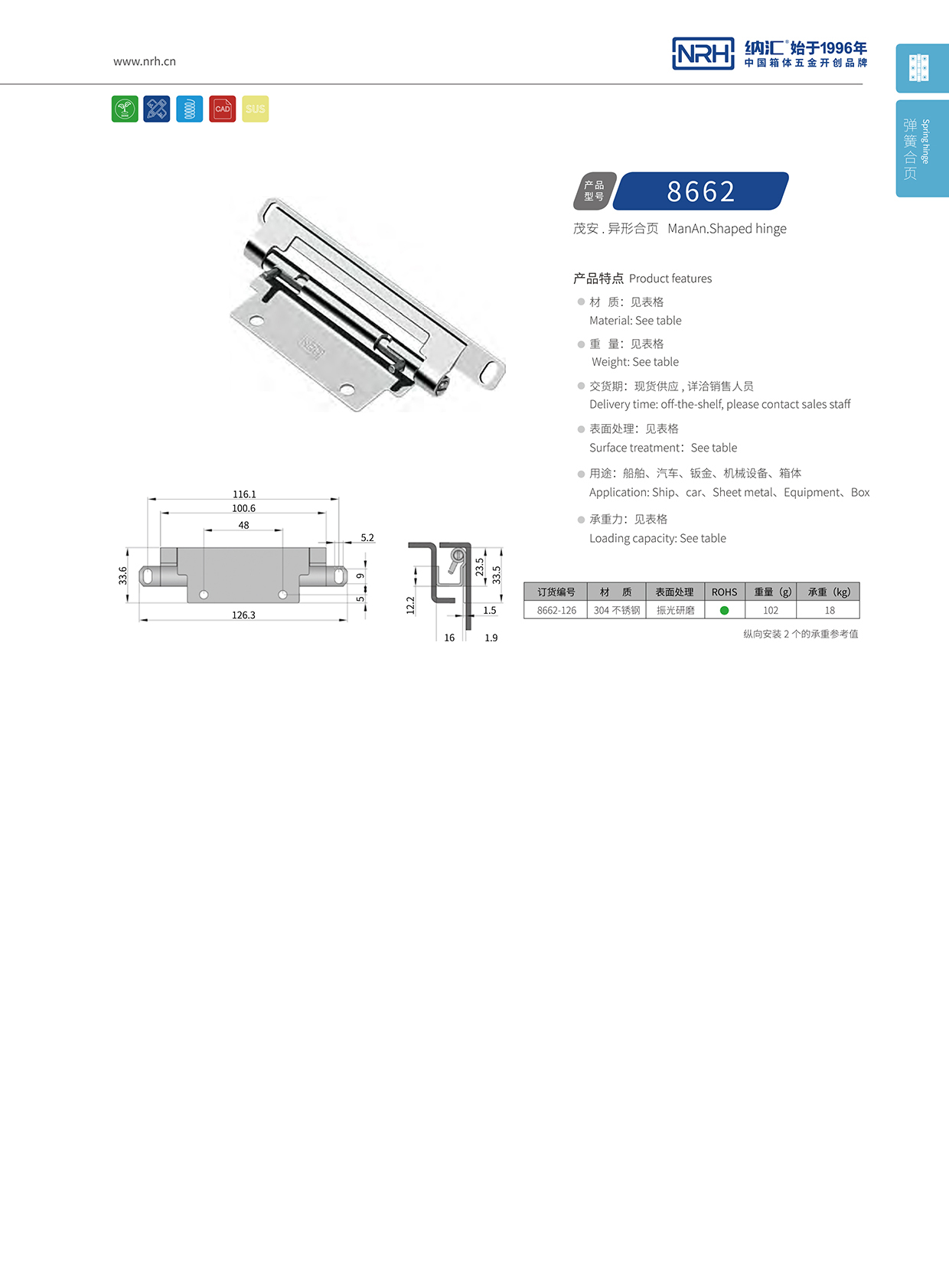 糖心视频在线观看/NRH 8662-126 工業設備箱櫃門糖心VLOG官网下载入口黄